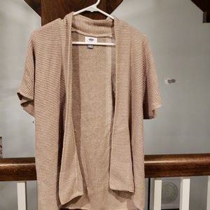 Short sleeved long cardigan